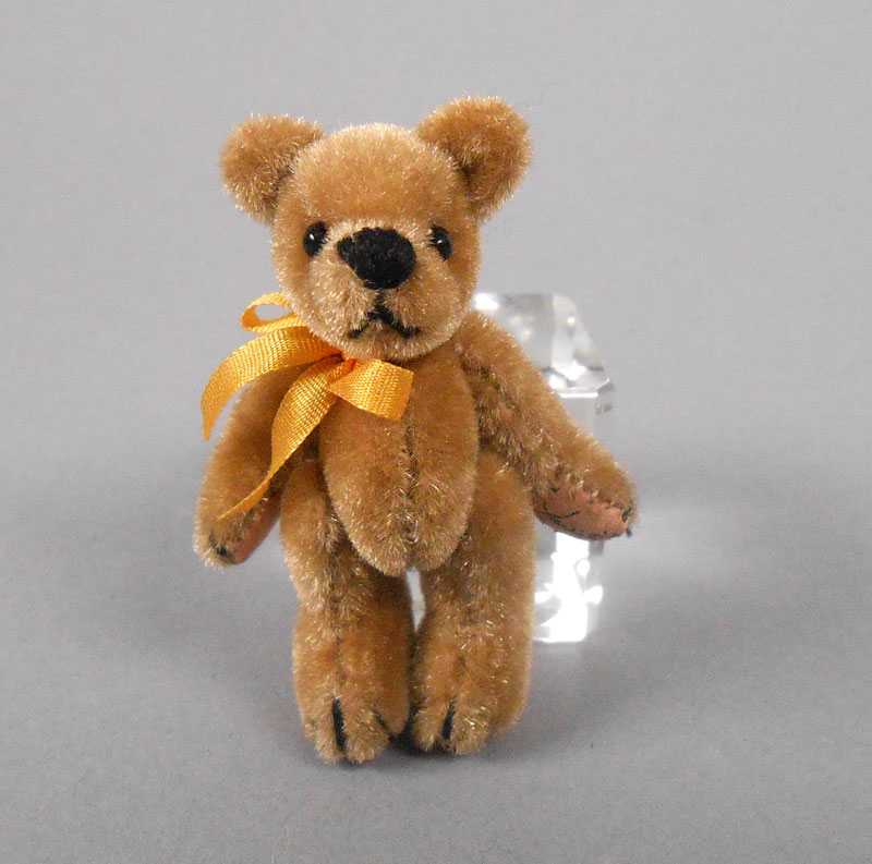 Antique Gold Velvet 2 inch Bear
